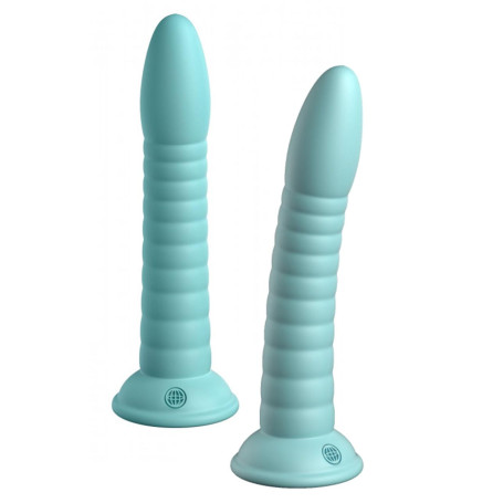 Fallo indossabile in silicone vaginale anale con ventosa Wild Thing 7 Inch turchese