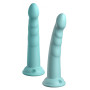 Fallo anale indossabile dildo vaginale in silicone Slim Seven 7 Inch turchese