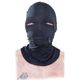 Maschera integrale bondage sexy mask sadomaso Zipper Face Hood