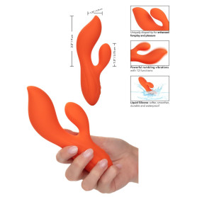Vibratore rabbit doppio stimolatore vaginale clitoride in silicone Stella Dual Teaser