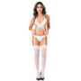 Completo intimo sexy per donna Bra and Gartery Panty Set