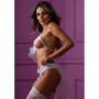 Completo intimo sexy per donna Bra and Gartery Panty Set