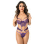 Body intimo sexy per donna in pizzo Teddy with Jewel