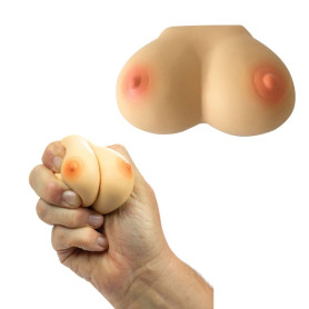 Pallina antistress scherzo celibato sexy gadget a forma di seno morbido squeeze