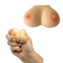 Pallina antistress scherzo celibato sexy gadget a forma di seno morbido squeeze