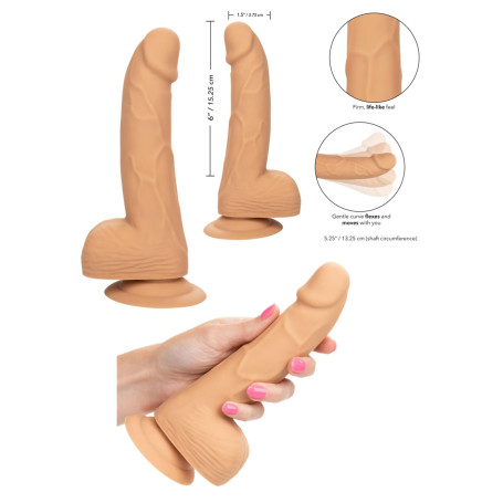 Fallo vaginale anale realistico dildo con ventosa Silicone Studs 6 Inch