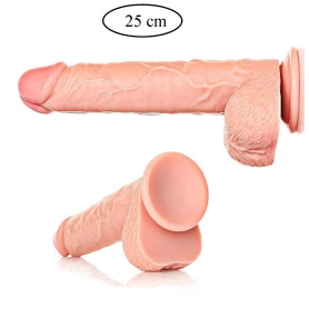 Fallo anale vaginale dildo realistico con ventosa pene finto morbido grande big