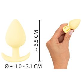 Butt plug anale in silicone mini dildo liscio piccolo fallo indossabile morbido