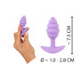 Butt plug anale in silicone piccolo dildo liscio tappo morbido mini dilatatore