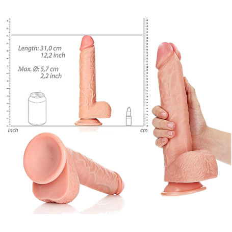 Fallo enorme dildo realistico vaginale anale pene finto maxi con ventosa XXL BIG