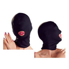 Maschera bondage nera accessorio fetish sadomaso bdsm uomo donna giochi erotici