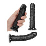 Dildo nero vaginale anale fallo realistico con ventosa pene finto strap on black