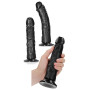 Fallo realistico grande dildo vaginale anale con ventosa pene finto big XXL nero