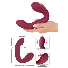 Vibratore vaginale rabbit doppio dildo vibrante vaginale clitoride in silicone