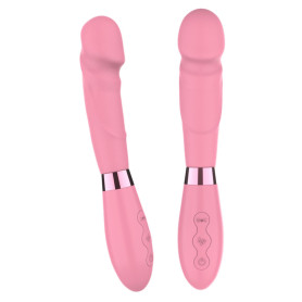 Vibratore ricaricabile stimolatore vaginale anal fallo vibrante dildo realistico