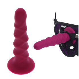 Fallo vaginale anale dildo in silicone con ventosa strap on pegging get real sex