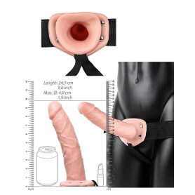 Pene finto cavo con cintura dildo vaginale anale fallo grande realistico strapon