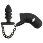 Gabbia per pene uomo cintura di castità Cock cage with butt plug