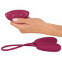 Vibratore ovetto piccolo in silicone RC Shaking & Vibrating Love Egg Duo