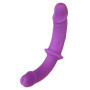 Fallo doppio vaginale anale in silicone Super Soft Double Strap-On