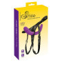 Fallo doppio vaginale anale in silicone Super Soft Double Strap-On