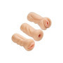 Masturbatore per uomo Stroker Masturbator Kit Pussy Ass Mouth Light