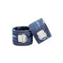 Manette giochi di coppia sexy bdsm Denim Ankle Cuffs Roughend Denim Style Blue