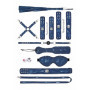 Kit sadomaso bondage bdsm Denim Bondage Set Tough Denim Style Blue