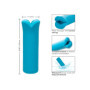 Vibratore in silicone Kyst Lips azzurro