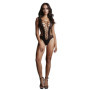 Body per donna bodystocking Contrast Fence Net Teddy