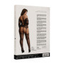 Bodystocking per donna taglie forti Criss Cross Neck Bodystocking
