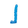 Fallo piccolo con testicoli anale vaginale Slimline 18 cm Cobalt Blue