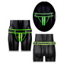 Sospensorio uomo bondage sexy perizoma Striped Jock Strap glow in the dark