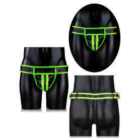 Sospensorio uomo bdsm Striped Jock Strap glow in the dark