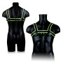 Pettorina bondage uomo Chest bulldog harness glow in the dark