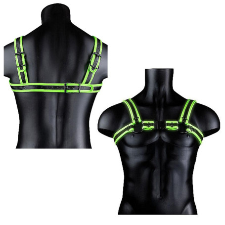 Pettorina uomo bdsm Buckle Harness glow in the dark