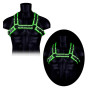 Pettorina uomo sadomaso Buckle bulldog harness glow in the dark