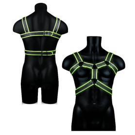 Pettorina uomo sadomaso sexy body harness glow in the dark