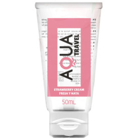 Lubrificante intimo commestibile a base acqua anale vaginale FRAGOLA CREMA 50 ML