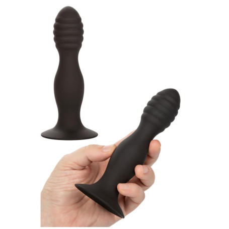 Fallo in silicone piccolo dildo con ventosa Ribbed Anal Stud