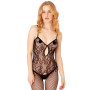 bodystocking sexy per donna Keyhole Net Bodystocking