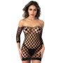 Abbigliamento sexy donna body Fence Net Minidress