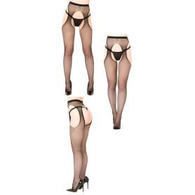 Calze a rete sexy per donna Fishnet Suspender Tights