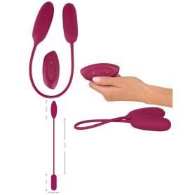 Vibratore ovetto piccolo in silicone RC Shaking & Vibrating Love Egg Duo