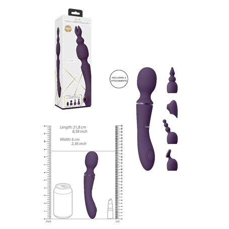 Vibratore wand usb clitoride wand Nami Purple