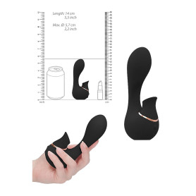 Vibratore per donna clitoride in silicone Mythical Black