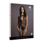 Tutina per donna sexy Criss Cross Neck Bodystocking Black