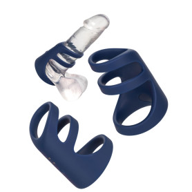 Anello fallico vibrante per uomo Rechargeable Triple Cock Cage