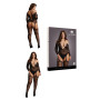 Bodystocking per donna taglie forti Criss Cross Neck Bodystocking