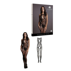 Tutina per donna sexy Criss Cross Neck Bodystocking Black